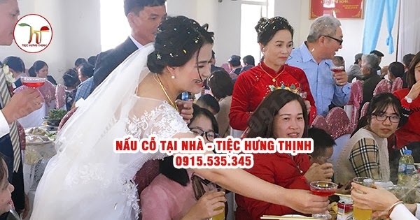 Dịch Vụ Nấu Cỗ Cưới Tại Nhà Ở Lai Xá Hoài Đức 60 Mâm Nhà Chị Yến