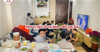 Ảnh Nấu Cỗ Tại Nhà Ở Roman Plaza Tố Hữu Nam Từ Liêm 4 Mâm Nhà Anh Tân 